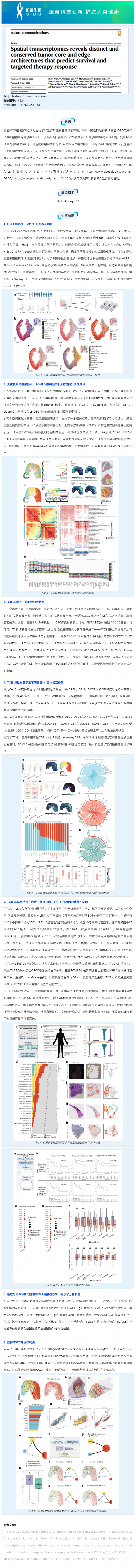 531 文獻解讀 _ 空間轉錄組學揭示了獨特和保守的腫瘤核心和邊緣結構，預測生存和靶向治療反應
