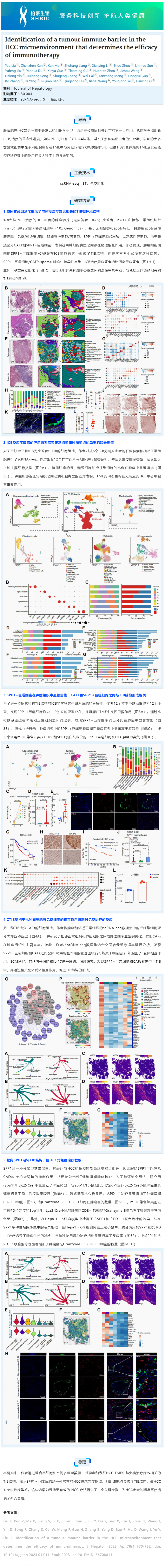 530 文獻解讀 _ HCC 微環境中腫瘤免疫屏障對免疫治療療效的影響